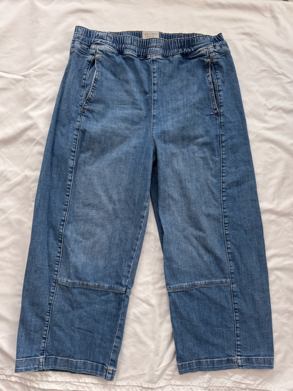 Anthropologie Pilcro Izzie Relaxed Pull-On Barrel Jeans - Picture 5 of 10